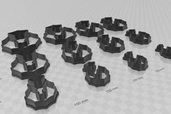 Clay Cutter STL File - Cobweb Combo 1 Clay Cutter Earring -C Product Image 3