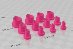 Stud Micro Teardrop Petal Clay Cutter - Cookie Cutter Stl Product Image 3