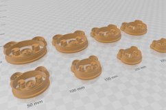 Clay Cutter STL File - Teddy Head 1 Clay Cutter Earring -C Product Image 3