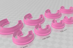 7.5mm Wide Circle Hoop Clay Cutter Earring -Cookie Cutter Product Image 3