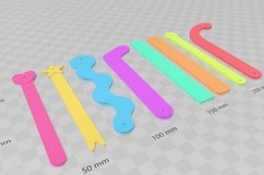 Earring Hygiene Try on Stick STL - 8 Different Designs STL D Product Image 3