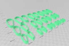 Dagger Drop 7 Clay Cutter - Cookie Cutter STL File Product Image 3