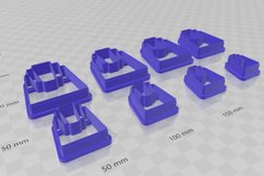 20s Trapezoid 1 Earring Clay Cutter - Cookie Cutter STL File Product Image 3