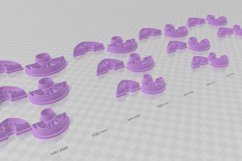 Modern Earring 4 Combo Clay Cutter - STL Digital File Downlo Product Image 3