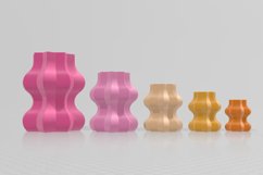 Wiggle Vase 2 STL File - Digital Download -5 Sizes- Homeware Product Image 3