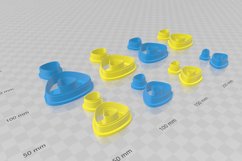 Wide Trapezoid Donut Clay Cutter - STL Digital File Download Product Image 3