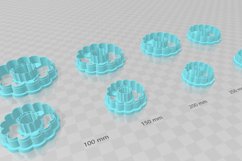 Retro Frill Hoop 1 Clay Cutter - Cookie Cutter STL File Product Image 3