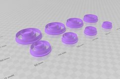 Circle Knocker 2 Clay Cutter - Cookie Cutter STL Product Image 3