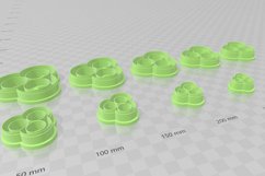 Three Circles 1 Clay Cutter - Cookie Cutter STL File Product Image 3