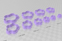 Wave Shape 1 Earring Clay Cutter - Cookie Cutter STL Files Product Image 3