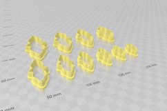 Ornate Shape 1 Earring Clay Cutter - Cookie Cutter Stl Product Image 3