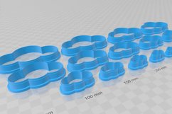 Cloud 6 Clay Cutter - Cookie Cutter STL File Product Image 3