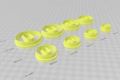 Clay Cutter STL File Minimalist Circle 1- Retro 60&#039;s Geometr Product Image 3