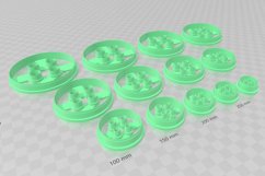 Button 2 Earring Clay Cutter -Cookie Cutter Product Image 3