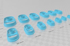 Donut Pill Shape 1 Clay Cutter - Cookie Cutter STL File Product Image 4