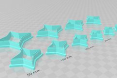 4 Point Star Clay Cutter - Cookie Cutter STL File Product Image 3