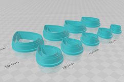 Clay Cutter STL File 5mm Thick Teardrop Bezel- Classic Earri Product Image 3