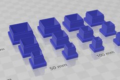 Stud Micro Square 1 Clay Cutter - Cookie Cutter STL File Product Image 3