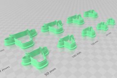 Cow/Bull 1 Clay Cutter Cookie Cutter STL Product Image 3