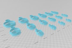 Circle Combo 1 Clay Cutter - Cookie Cutter STL Product Image 3
