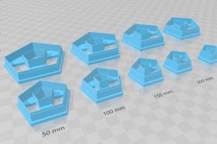 Pentagon 2 Clay Cutter - Cookie Cutter STL File Product Image 3