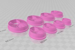 Clay Cutter STL File Oval Diamond 1 - Earring Digital File D Product Image 3