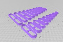 25mm Wide Rectangle Clay Cutter- Earring, Cuff Cutter Product Image 3