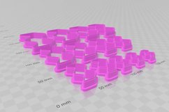 Wave Bar 3 Clay Cutter - Cookie Cutter STL File Product Image 3