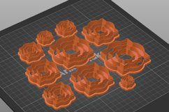 Clay Cutter STL File Moroccan Quatrefoil 2- Earring Product Image 4