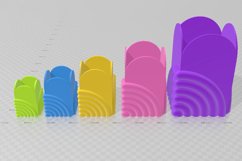 Rainbow Vase 1 STL File - Digital Download -5 Sizes- Homewar Product Image 4