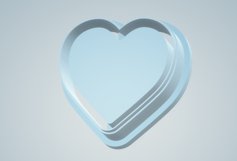 Clay Cutter STL File - Heart Closed Bezel 2 - Earring Digita Product Image 4