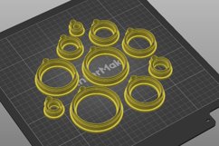 Clay Cutter STL File - Circle Bezel 2- Earring Digital File Product Image 4