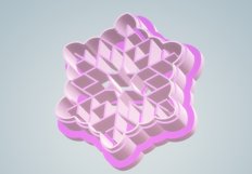 Clay Cutter STL File Snowflake 3 - Christmas Earring Digital Product Image 4