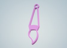 Paintbrush Earring Charm STL File - Digital Download -8 Size Product Image 4