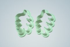 Clay Cutter STL File Organic Leaf 1- Earring Digital File Do Product Image 4