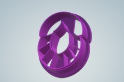 Clay Cutter STL File Decadent Donut 1 - Elegant Earring Digi Product Image 4