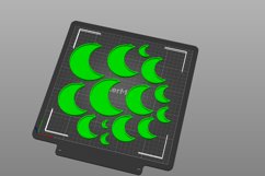 Moon 1 Closed Back Bezel STL File - Digital Download -14 Siz Product Image 4