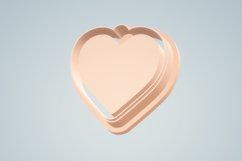 Clay Cutter STL File - Heart Closed Bezel with add on - Earr Product Image 4