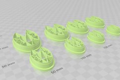 Clay Cutter STL File - Decorative Oval Cutout 2 Product Image 3