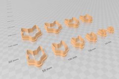 Fox Head 1 Clay Cutter - Animal STL Digital File Download- Product Image 3