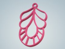 Decadent Drop 1 Earring Charm STL File - Digital Download -8 Product Image 4