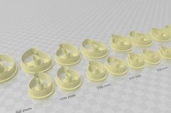 Clay Cutter STL File - Twist 1 - Modern Minimalistic Earring Product Image 3