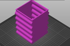 Square Wobble Vase 1 STL File - Digital Download -5 Sizes- H Product Image 3