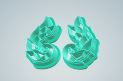 Clay Cutter STL File Peacock 1- Earring Digital File Downloa Product Image 4