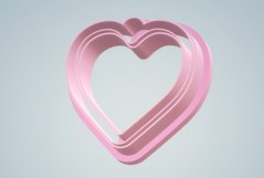 Clay Cutter STL File - Heart Open Bezel with add on - Earrin Product Image 4