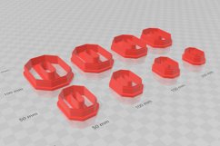 Clay Cutter STL File Minimalist Octogon- Geometric Earring D Product Image 3