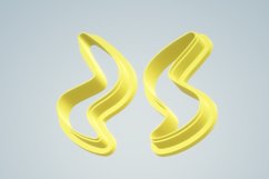 Clay Cutter STL File Retro S Swirl - Earring Digital File Do Product Image 4