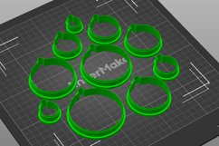 Clay Cutter STL File - Circle with add on - Earring Digital Product Image 4