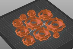 Clay Cutter STL File Moroccan Quatrefoil Donut- Earring Product Image 4