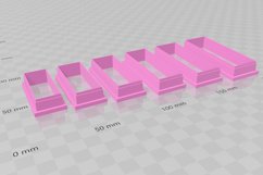 Thick Rectangle Hair Barrette/Crocodile Clip Clay Cutter Product Image 3